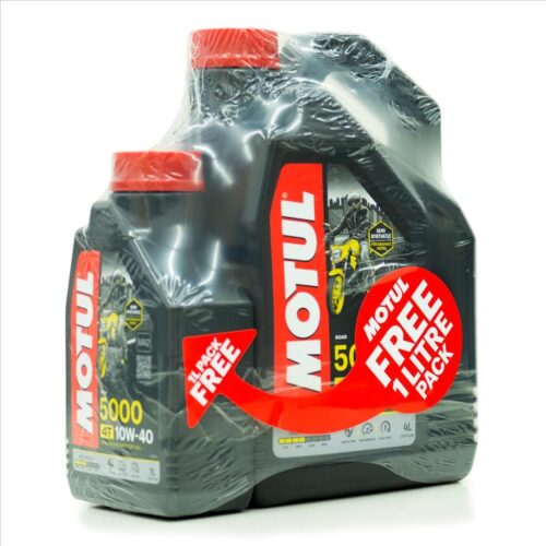 5000 10W40 4T 4XPCE 4L + 1L, MOTUL 450037, BOX=1, Motorcycle, TECHNOSYNTHESE