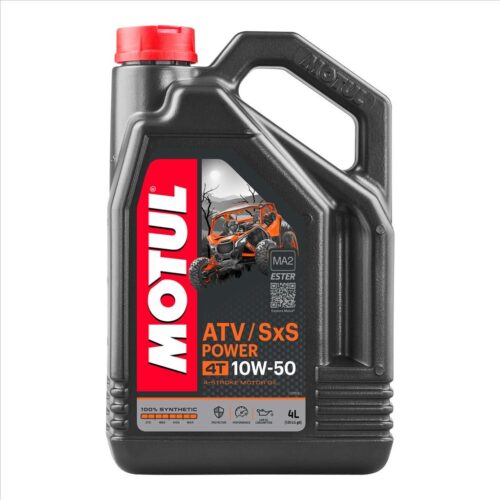 ATV-SXS POWER 4T 10W50 4 Litre, MOTUL 450074, BOX=4, Motorcycle, 100% SYNTHETIC