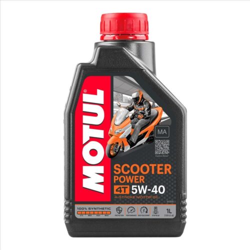 SCOOTER POWER 4T 5W40 MA 1 Litre, MOTUL 450050, BOX=12, Motorcycle, 100% SYNTHETIC