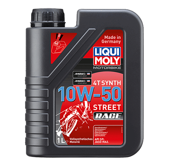 ENGINE OIL 4T SYNTHETIC 10W-50 STREET RACE 1L LIQUI MOLY - 1502