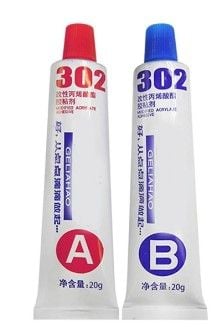 EPOXY STEEL HIGH TEMP SYRINGE 20g METAL REPAIR AB GLUE WATERPROOF