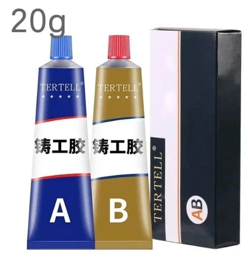 EPOXY STEEL HIGH TEMP SYRINGE 20g METAL REPAIR AB GLUE WATERPROOF