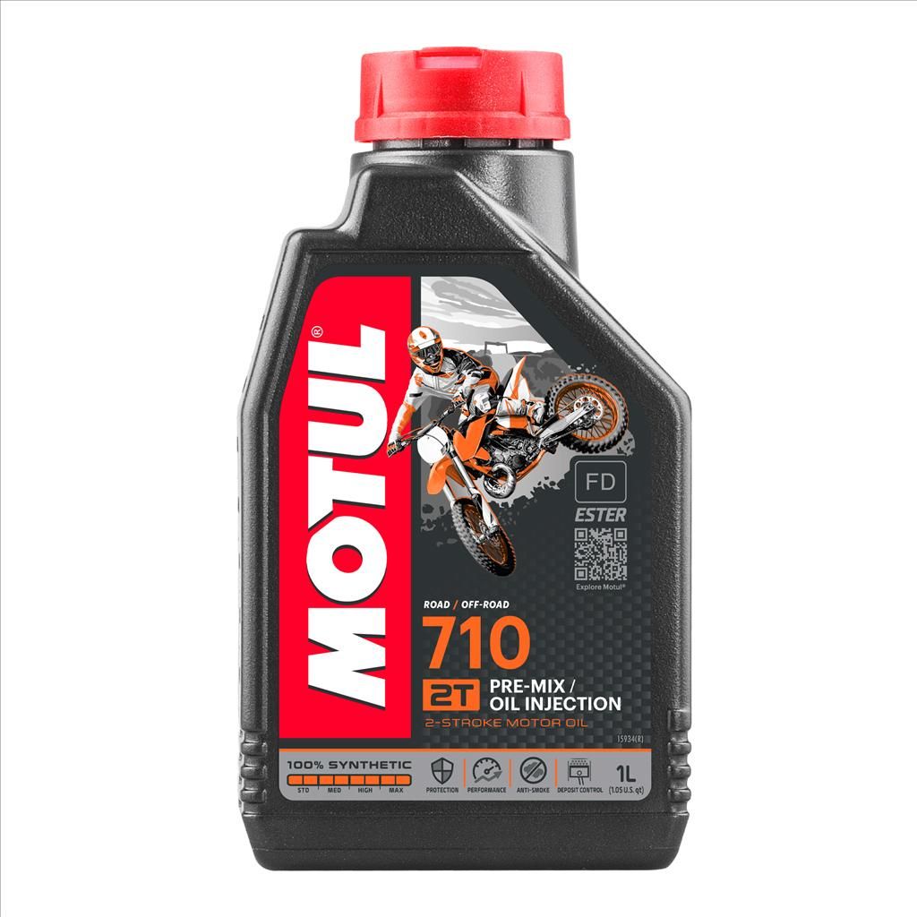710 2T 1 Litre C, MOTUL 450053, BOX=12, Motorcycle, 100% SYNTHETIC