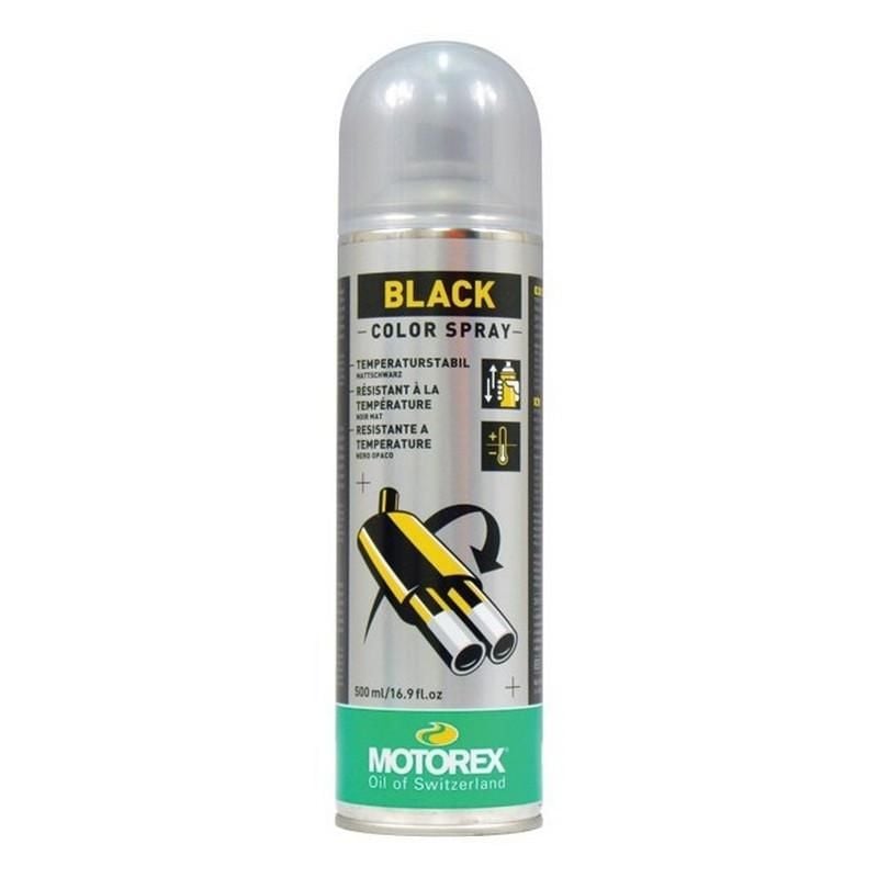 500ml BLACK HI TEMP PAINT, MOTOREX 7300806, BOX = 12