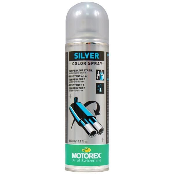 500ml SILVER HI TEMP PAINT, MOTOREX 7300807, BOX = 12
