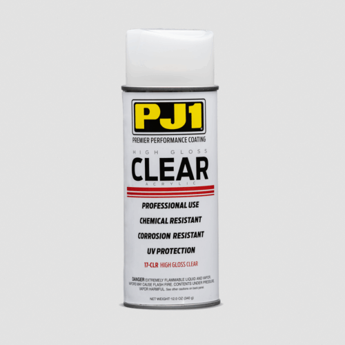 PJ1 High Gloss Clear Acrylic Spray â UV, Chemical & Corrosion Resistant Clear Coat (17-CLR)