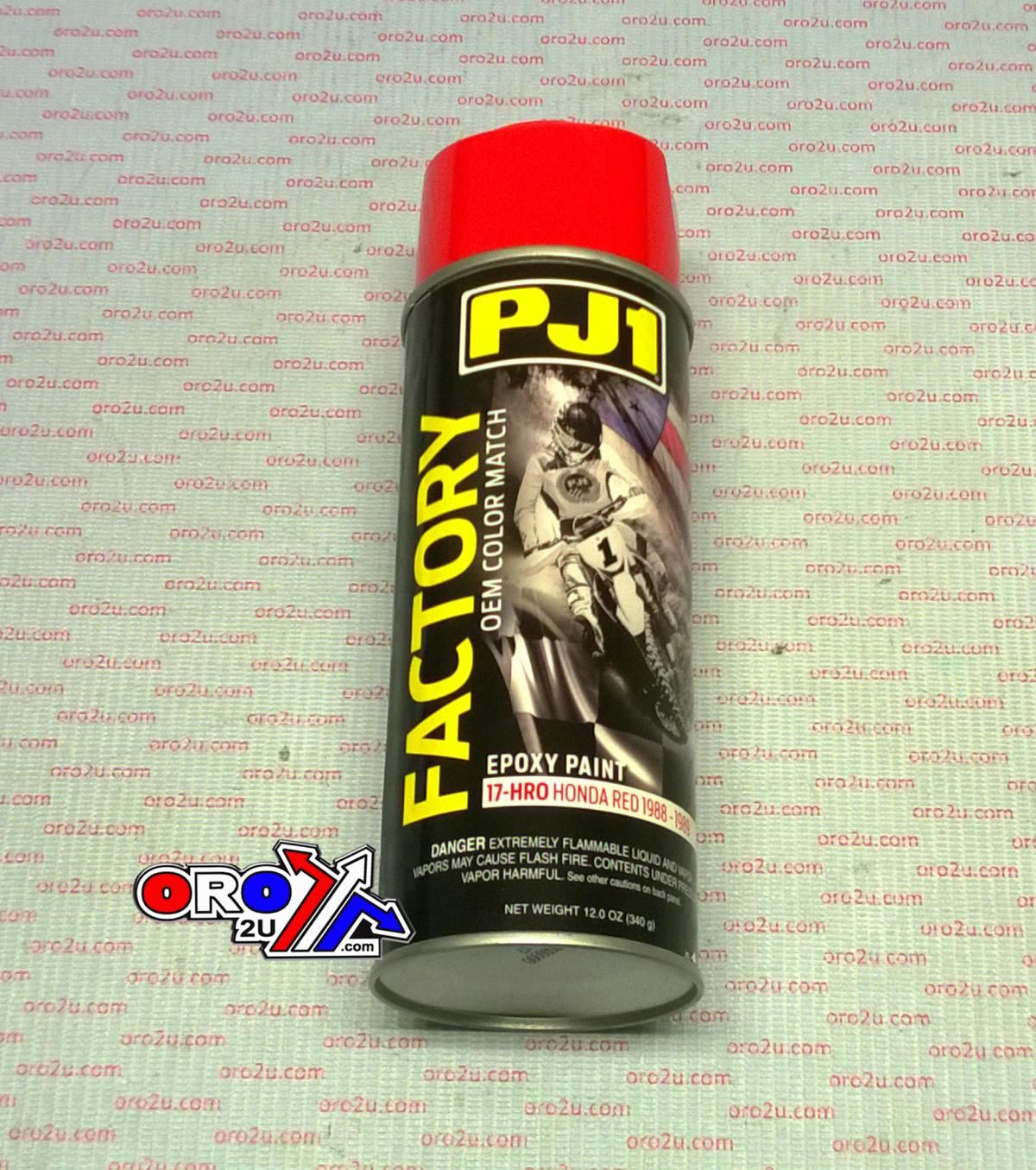 PJ1 HONDA RED OEM COLOUR 1988 - 1989, EPOXY PAINT 340ML, PJ1 17-HRO, PJ011011 - Image 3
