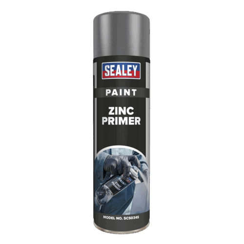 GREY ZINC PRIMER SPRAY PAINT ACRYLIC ANTI RUST SCS034S 500ML