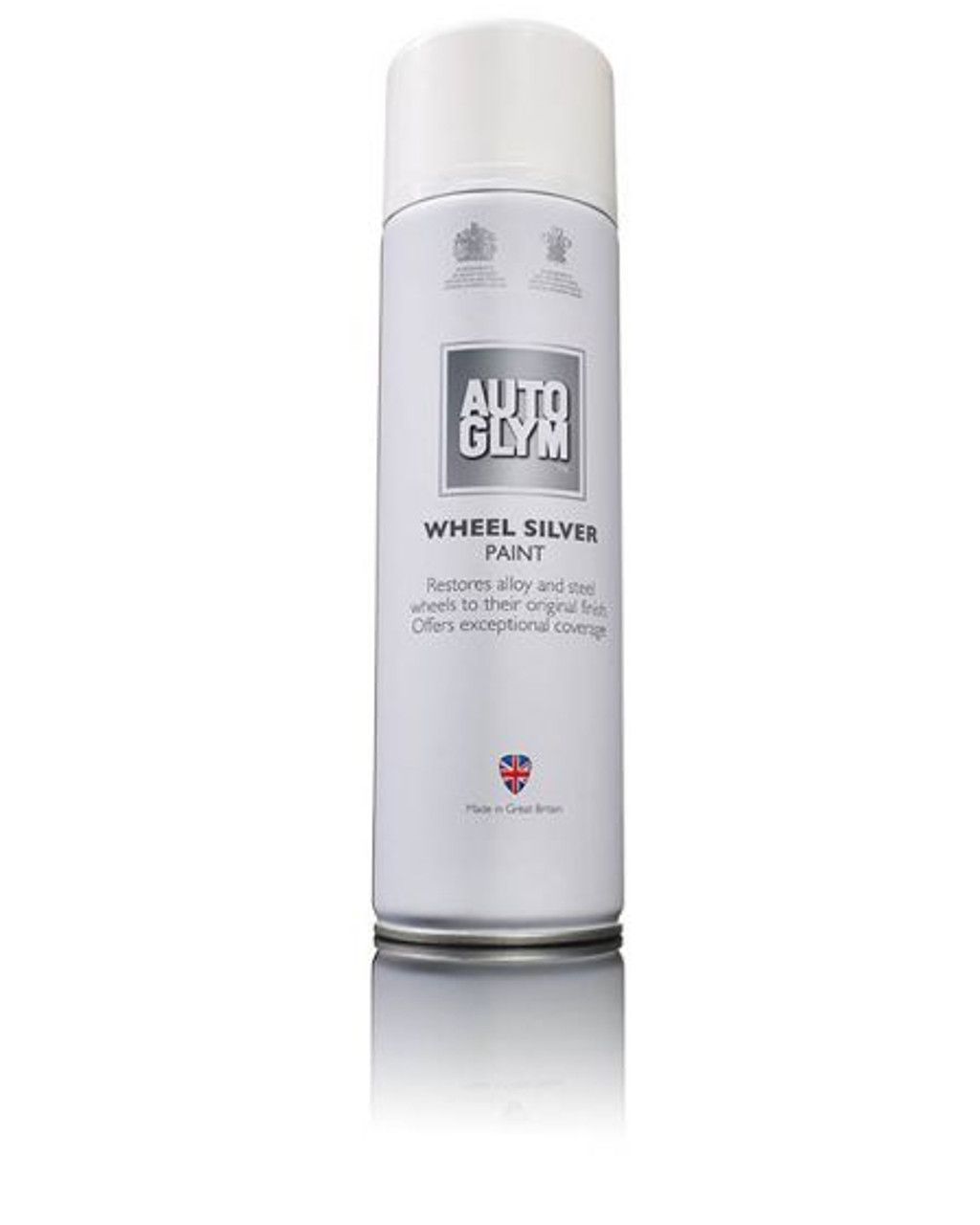 WHEEL SILVER SPRAY PAINT 450ML AEROSOL AUTOGLYM 26012B