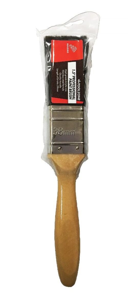 PAINT BRUSH 1.5″ PROFESSIONAL WOODEN HANDLE – TOOLZONE KDPDC135