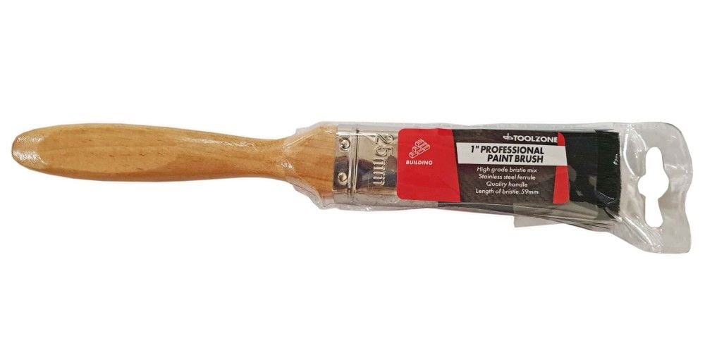 PAINT BRUSH 1" PROFESSIONAL WOODEN HANDLE - TOOLZONE KDPDC134