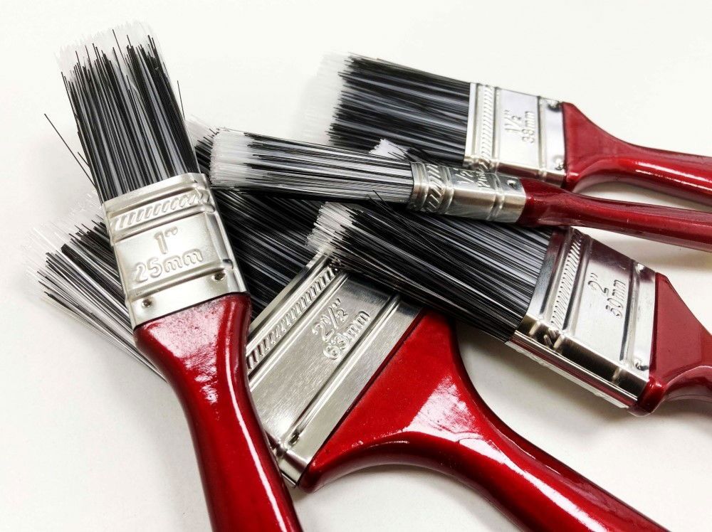 PAINT BRUSH SET 10PC NYLON BRISTLE ASSORTED SIZES - TOOLZONE KDPDC143 - Image 5