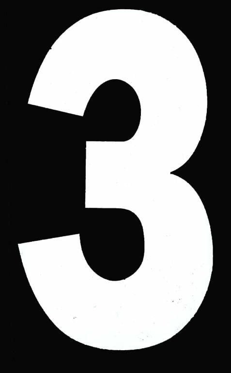 3 WHITE ISDE No3 5.25in