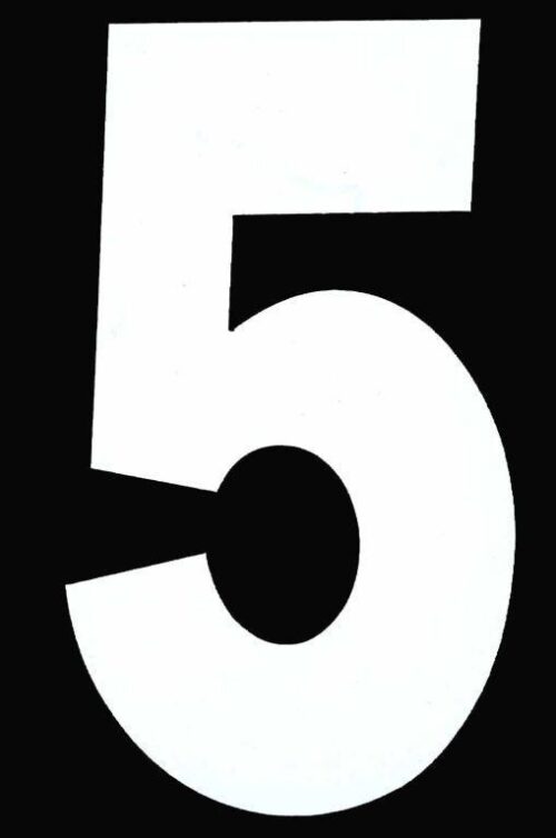 5 WHITE ISDE No5 5.25in