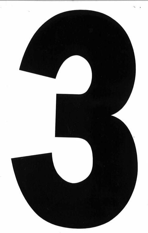 3 BLACK ISDE No3 5.25in