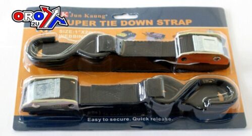 TIE DOWN 1 inch x 6ft 500KGS BLACK