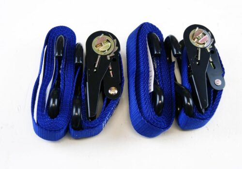 RATCHET TIE DOWN 1″ 25mm PAIR, (PICK AS A PACK OF 2)