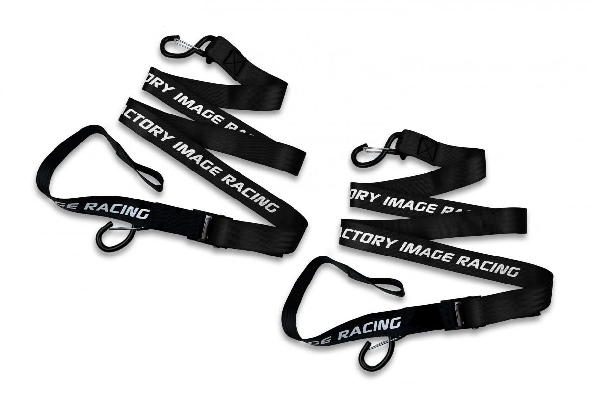 TIE DOWNS 38mm 1.5" BLACK & BLACK, 500KG