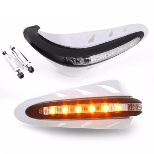 UNIVERSAL INDICATOR HANDGUARDS, TM265, WHITE, WITH FITTING KIT