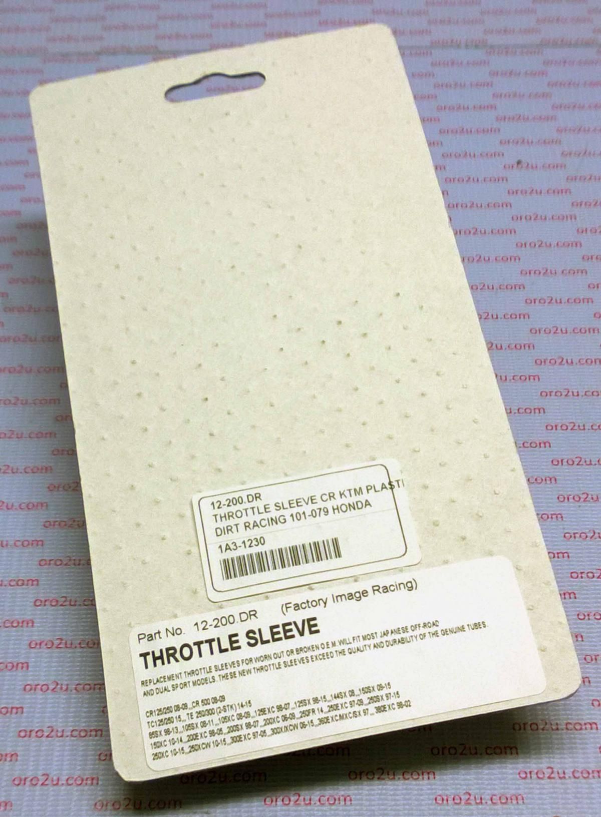 THROTTLE SLEEVE CR KTM PLASTIC, DIRT RACING 101-079 HONDA