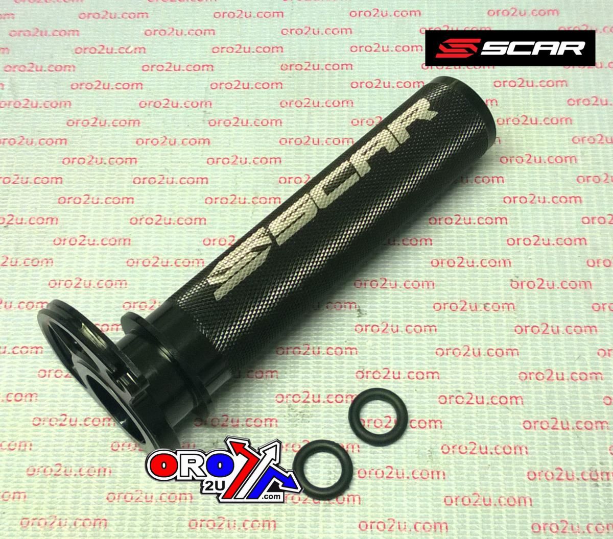 THROTTLE TUBE / BEARING, KTM 2-STK SCAR RACING TT503 BLACK, ALUMINIUM CNC BILLET 2-STROKE - Image 2