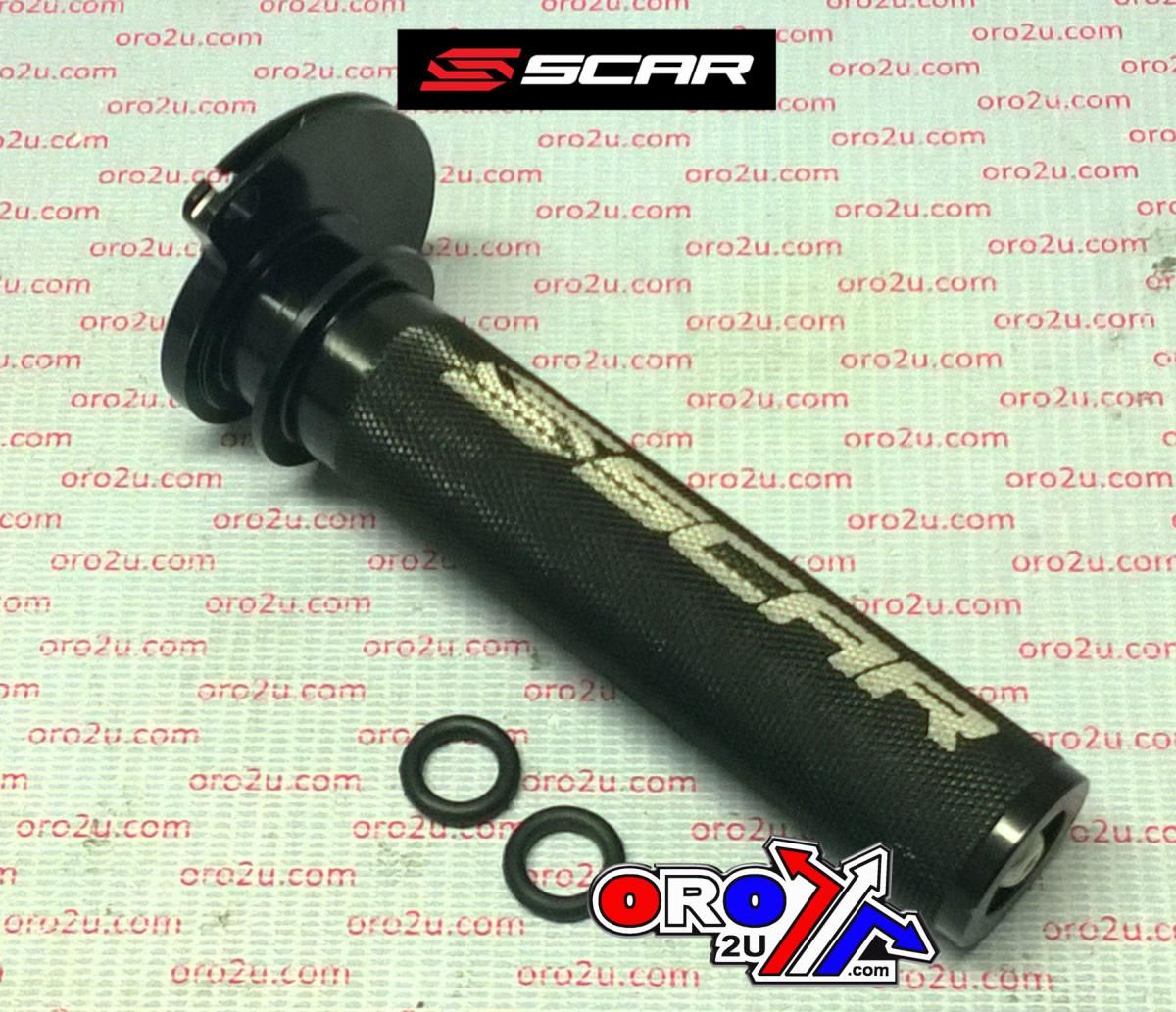 THROTTLE TUBE / BEARING, KTM 2-STK SCAR RACING TT503 BLACK, ALUMINIUM CNC BILLET 2-STROKE
