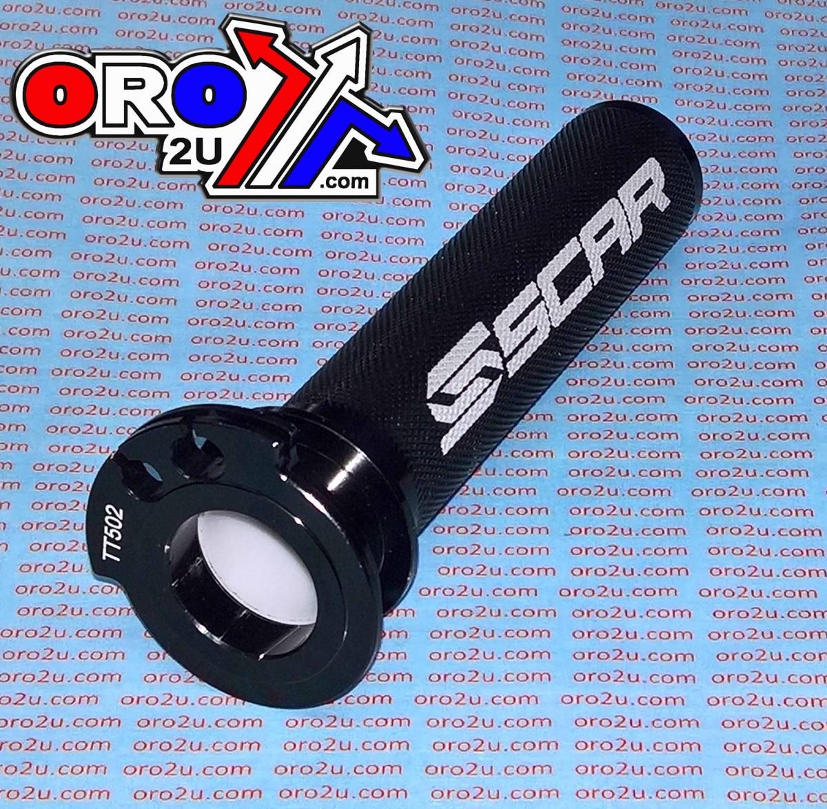 THROTTLE TUBE / BEARING, KTM 4-STK SCAR RACING TT502 BLACK, ALUMINIUM CNC BILLET 4-STROKE - Image 3