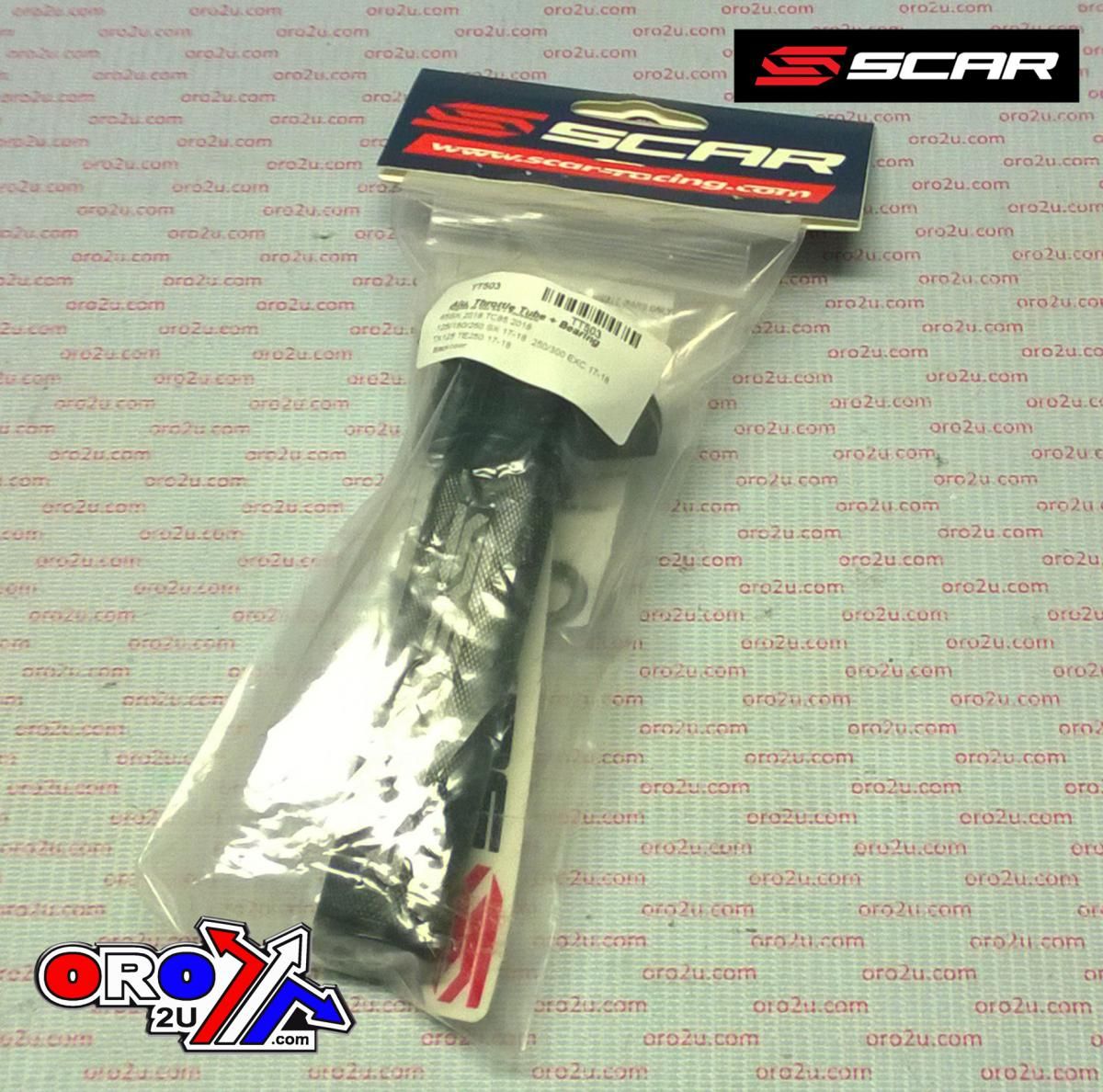 THROTTLE TUBE / BEARING, KTM 2-STK SCAR RACING TT503 BLACK, ALUMINIUM CNC BILLET 2-STROKE - Image 3