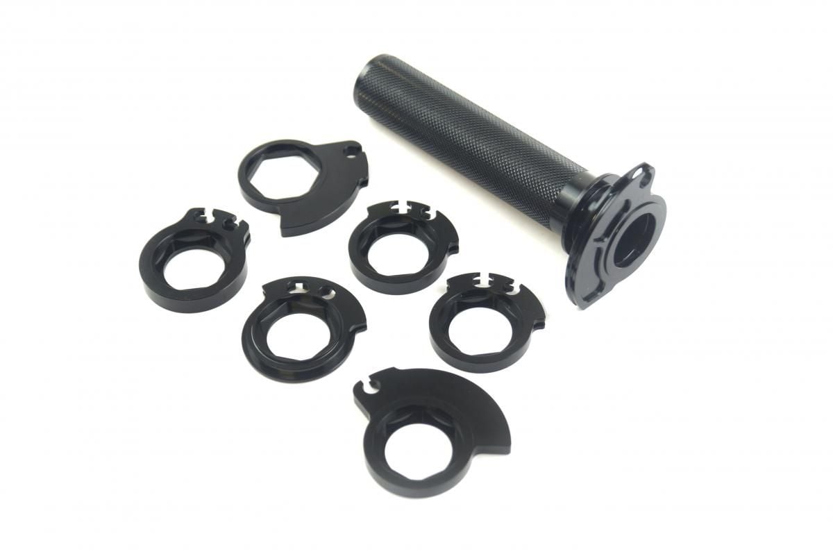 THROTTLE SLEEVE TUBE KTM HUSQVARNA ALUMINIUM WITH CAMS KAWASAKI HONDA SUZUKI YAMAHA - Image 2