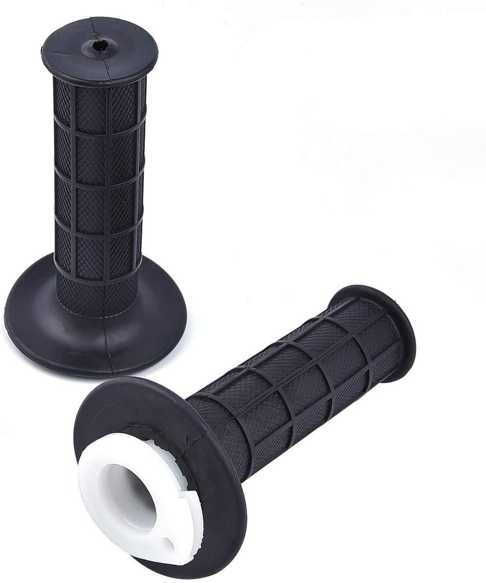 THROTTLE TWISTGRIP ASSY GRIPS + CABLE., Throttle Clamp Racing Alloy - Image 2