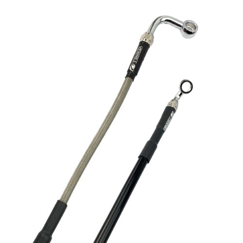 HOSE FRONT BRAKE CLEAR / BLK, KAWASAKI KX 450 F 2024-2025, VENHILL K02-1-061/P-CL