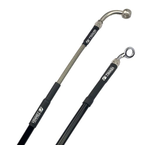 HOSE REAR BRAKE SILVER / BLK, VENHILL B05-2-004/P-CL, BETA
