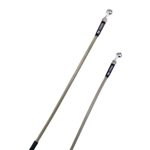 HOSE FRONT BRAKE SILVER / BLK, VENHILL B05-1-012/P-CL, BETA 2024-2025
