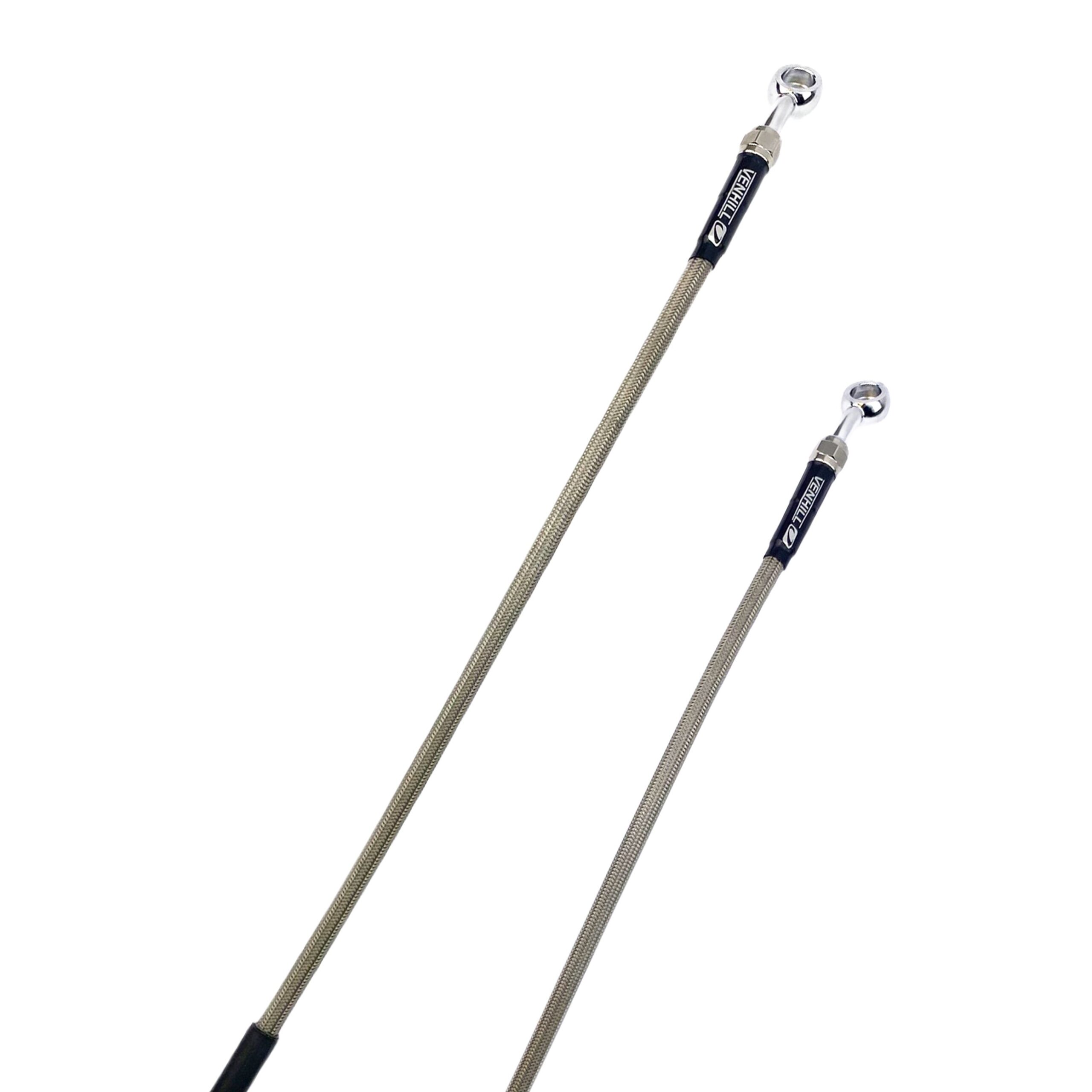 HOSE FRONT BRAKE SILVER / BLK, VENHILL B05-1-012/P-CL, BETA 2024-2025