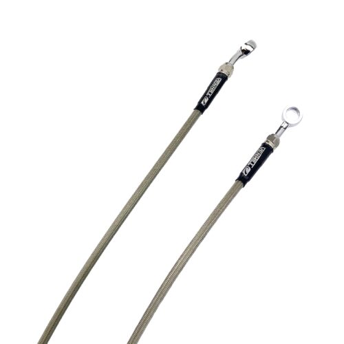 HOSE FRONT BRAKE SILVER / BLK, VENHILL B05-1-011/P-CL, BETA