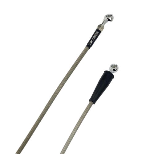 HOSE FRONT BRAKE SILVER / BLK, VENHILL B05-1-007/P-CL, BETA