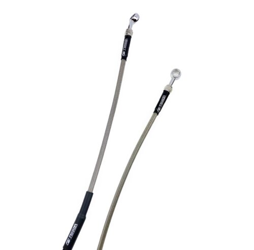 HOSE FRONT BRAKE SILVER / BLACK, MC125/250 2024-25 GAS GAS, VENHILL G06-1-011/P-CL