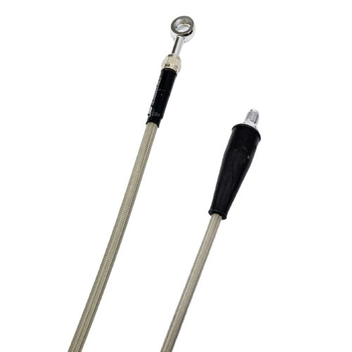 HOSE FRONT BRAKE SILVER / BLK, VENHILL H01-1-030/P, HUSQVARNA TC125/250 2018