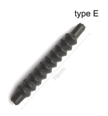 CONTROL CABLE COVER TYPE E BLACK [EACH]