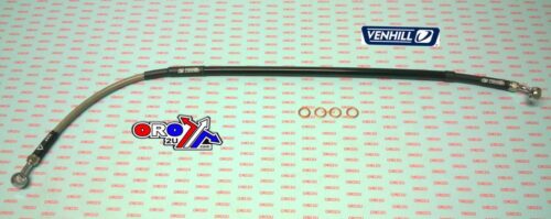 HOSE REAR BRAKE SILVER / BLK, VENHILL K01-2-019/P-CL, VENHILL K01-2-027/P-CL