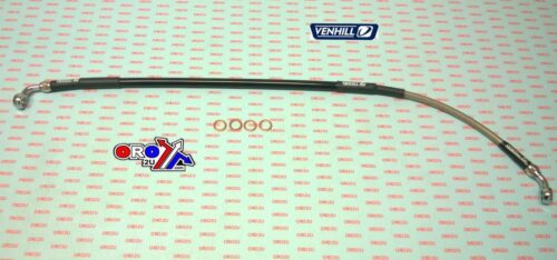 HOSE REAR BRAKE SILVER / BLK TM, VENHILL T04-2-005/P-CL