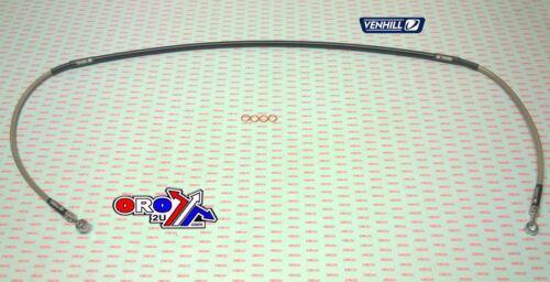 HOSE FRONT BRAKE SILVER / BLACK, VENHILL Y01-1-022/P-CL WRF450R 16-18, 2GC-25872-00-00