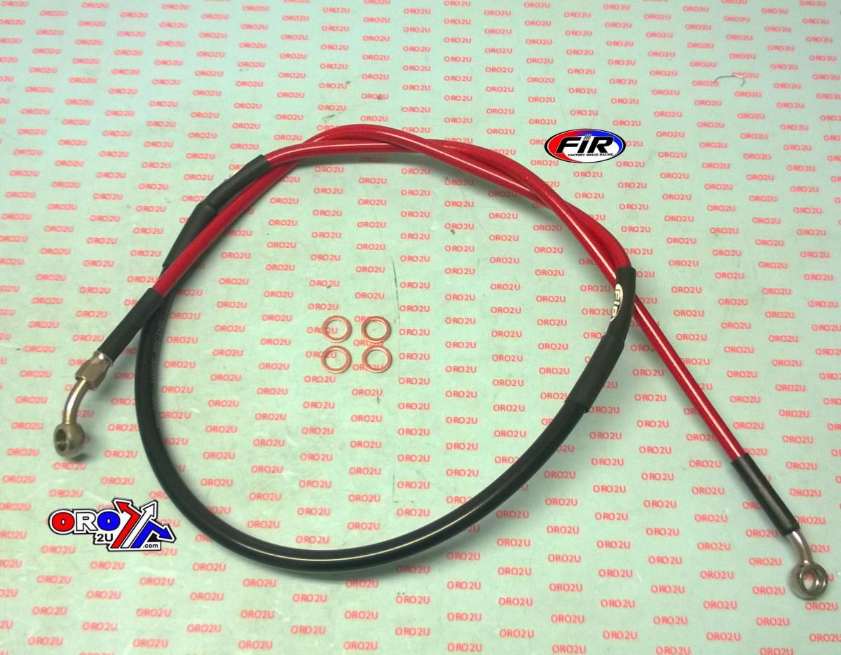 HOSE FRONT BRAKE RED / BLACK CRF450R 17-18, H02-1-074/P-CL / 45125-MKE-A01, CRF250R 2018 - Image 3