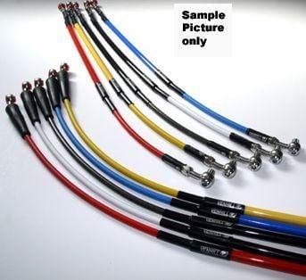 HOSE FRONT BRAKE SILVER / BLK, VENHILL K01-1-037/P