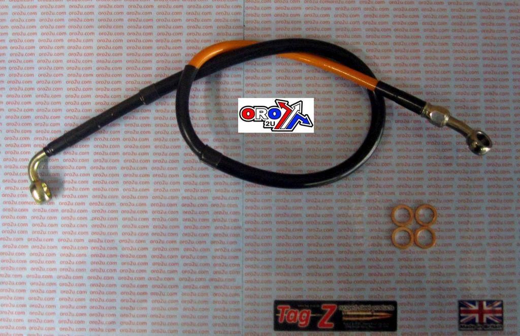 HOSE REAR BRAKE ORANGE /BLK KTM 250 400 525 EXC SX 04-13