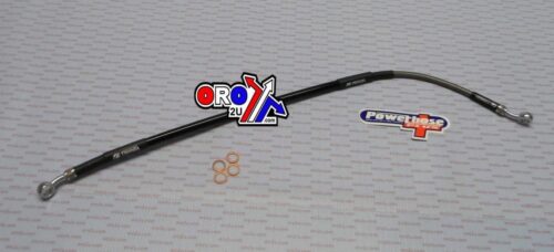 HOSE REAR BRAKE SILVER / BLK, VENHILL H05-2-004/P, HUSABERG 450 550 650 2004-06