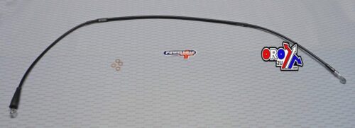 HOSE FRONT BRAKE SILVER / BLK, VENHILL H01-1-029/P MX, HUSQVARNA CR125 2005-2007