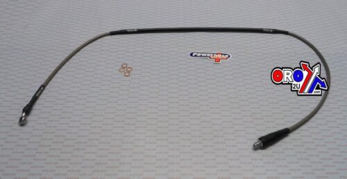 HOSE FRONT BRAKE SILVER / BLK, VENHILL H01-1-013/P, HUSQVARNA WP 1989-1991