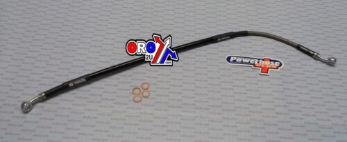 HOSE REAR BRAKE SILVER/BLACK, HONDA CRF X & R 450, VENHILL H02-2-034/P