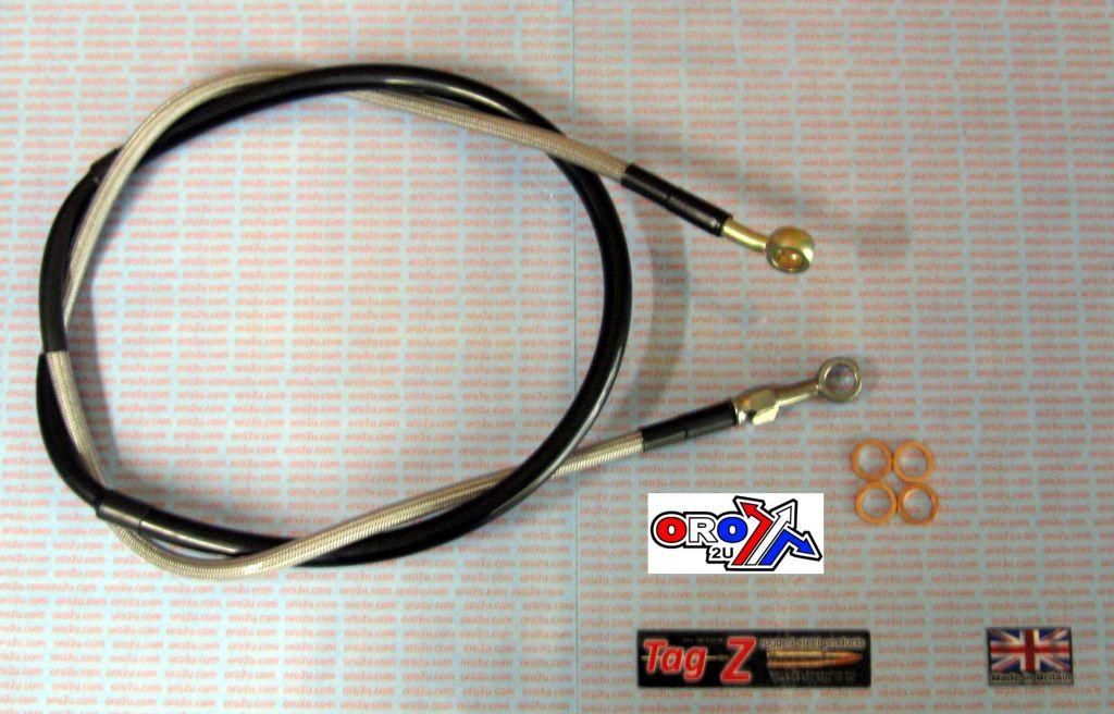 HOSE FRONT BRAKE SILVER / BLK VENHILL K02-1-041/P KX RM RMZ - Image 3